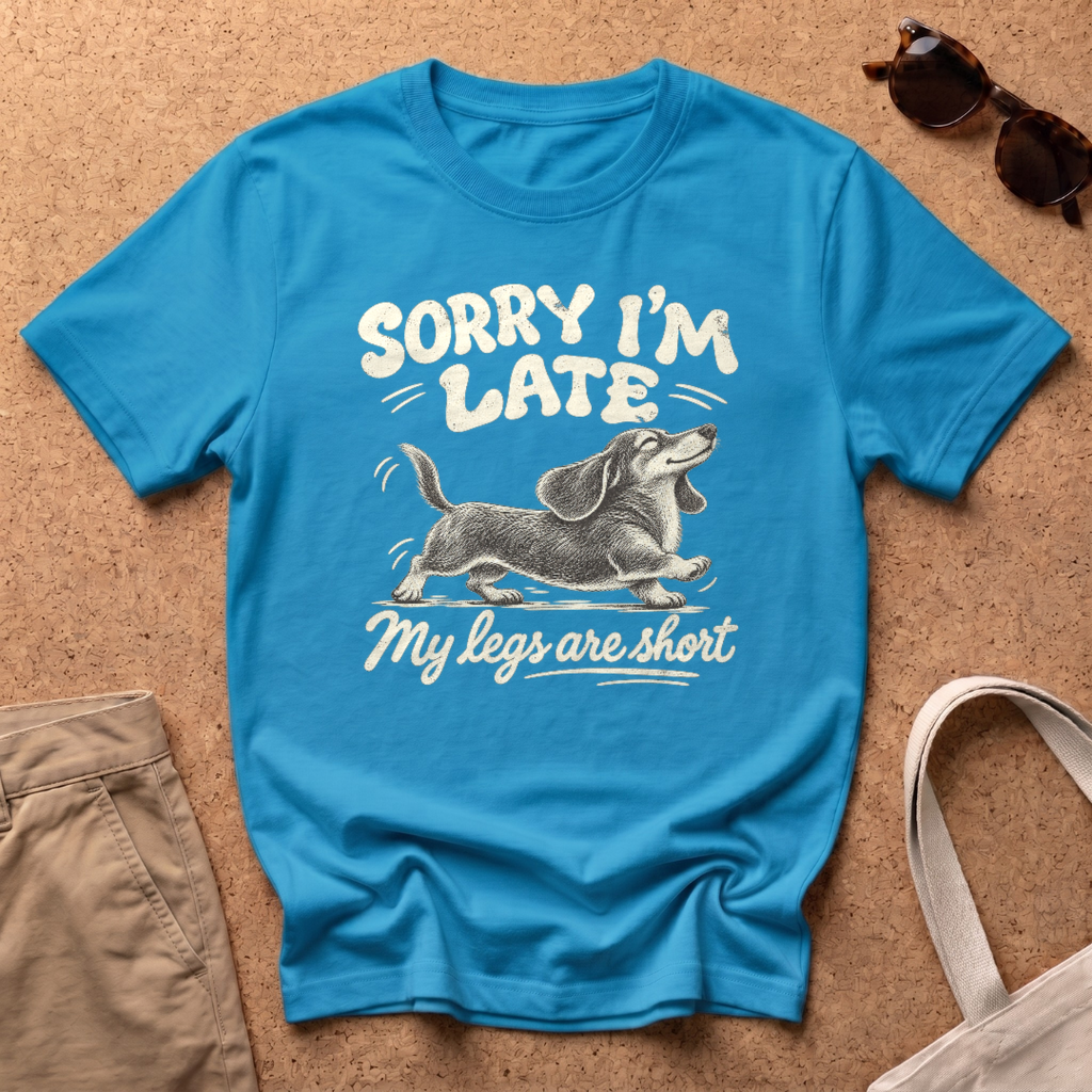 Sorry I’m Late T-Shirt - Heather Sapphire