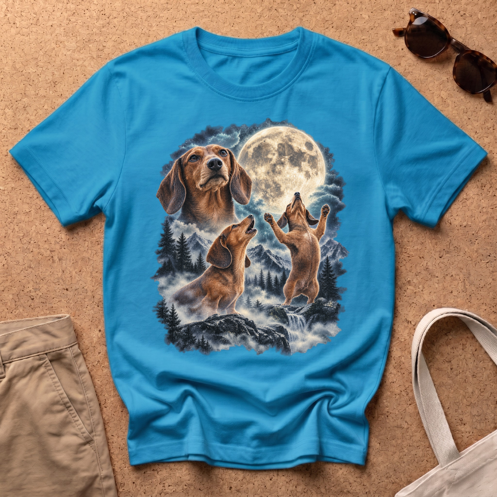 Moon Dachshund T-Shirt