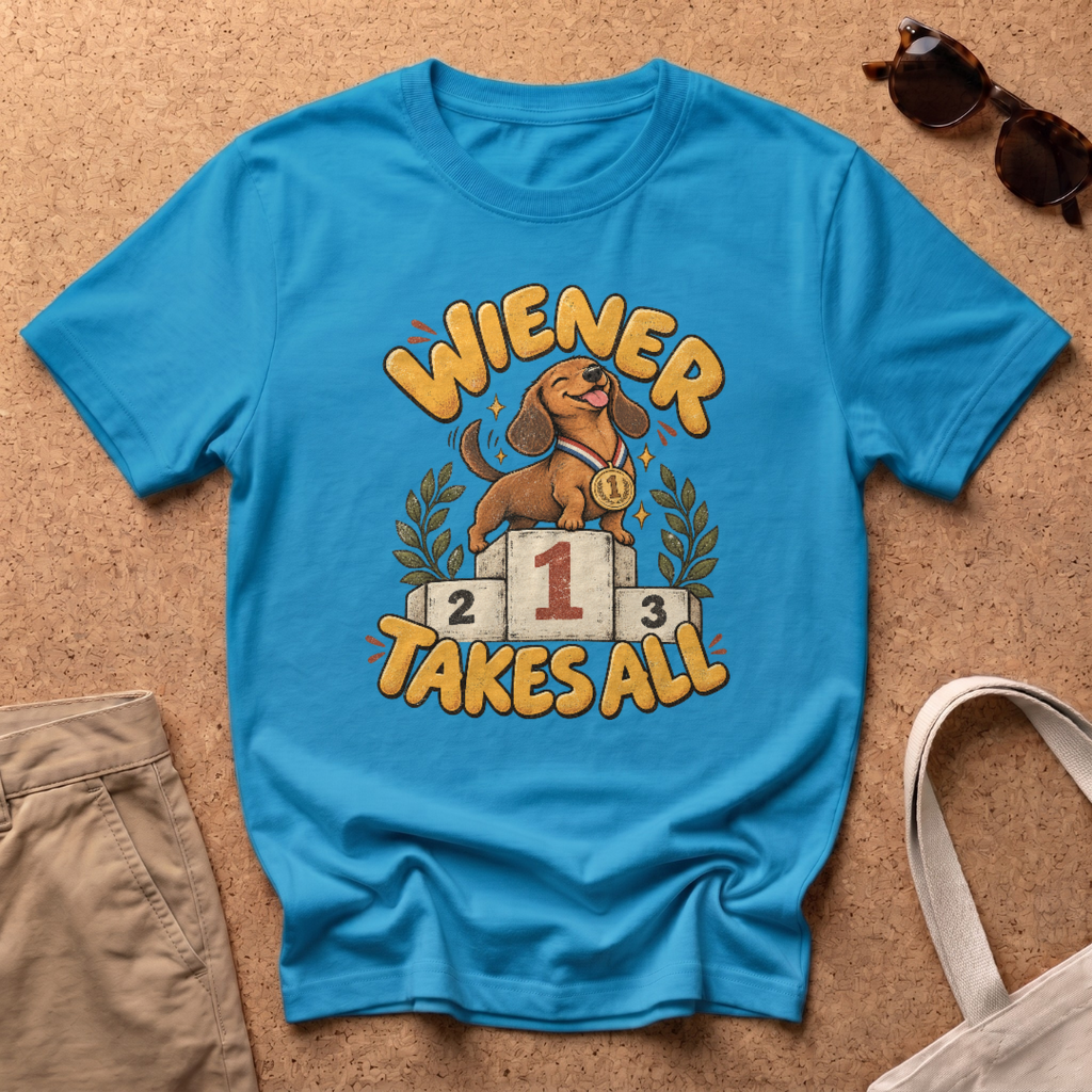 Takes All T-Shirt - Heather Sapphire