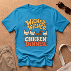 Chicken Dinner T-Shirt - Heather Sapphire