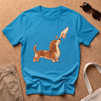 Nose Boop T-Shirt - Heather Sapphire