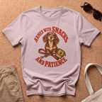 Armed With Snacks T-Shirt - Light Pink