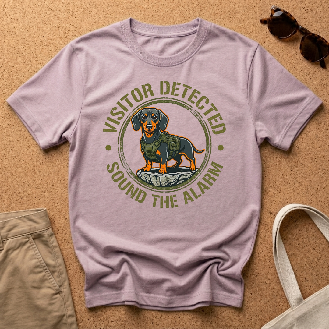 Sound The Alarm Military Dachshund T-Shirt