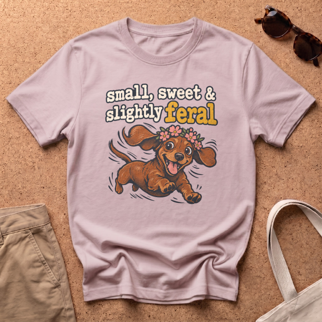 Slightly Feral T-Shirt - Light Pink