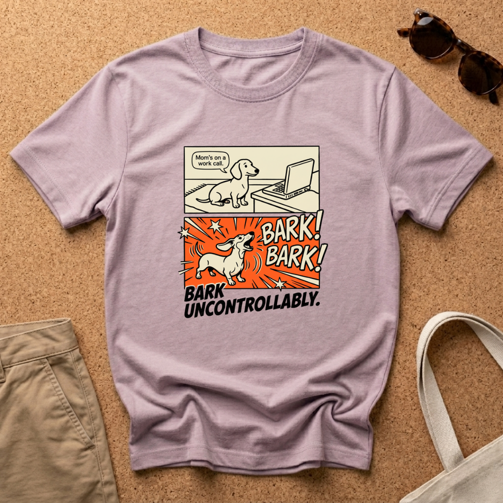 Comic Bark Uncontrollably T-Shirt