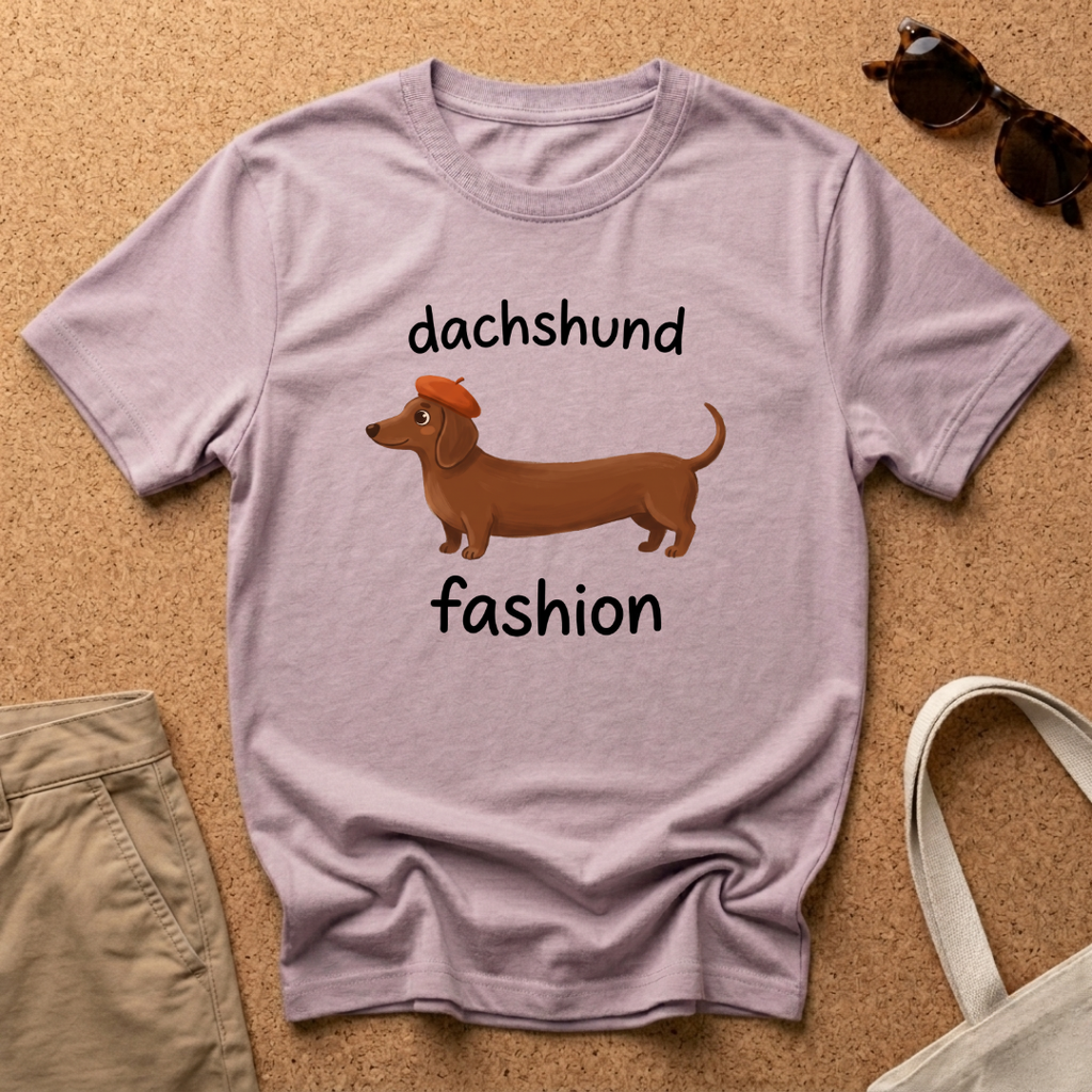 Dachshund Fashion Hat T-Shirt