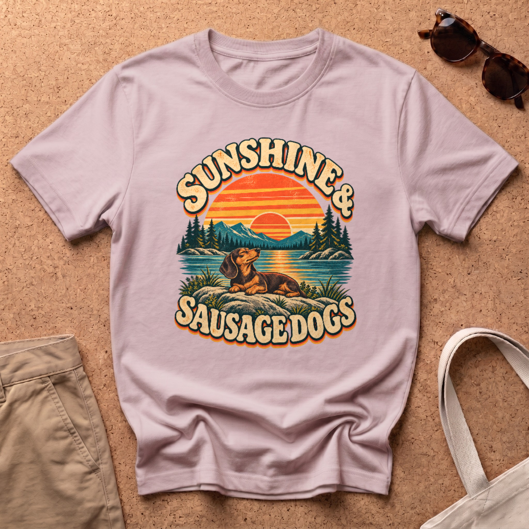 Sushine Sausage T-Shirt - Light Pink