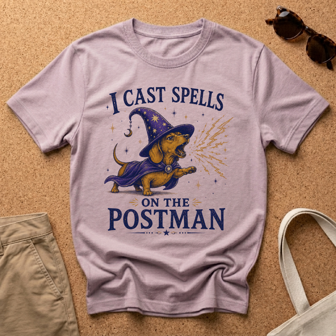 I Cast Spells on the Postman T-Shirt