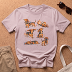 Watercolor Collage T-Shirt - Light Pink