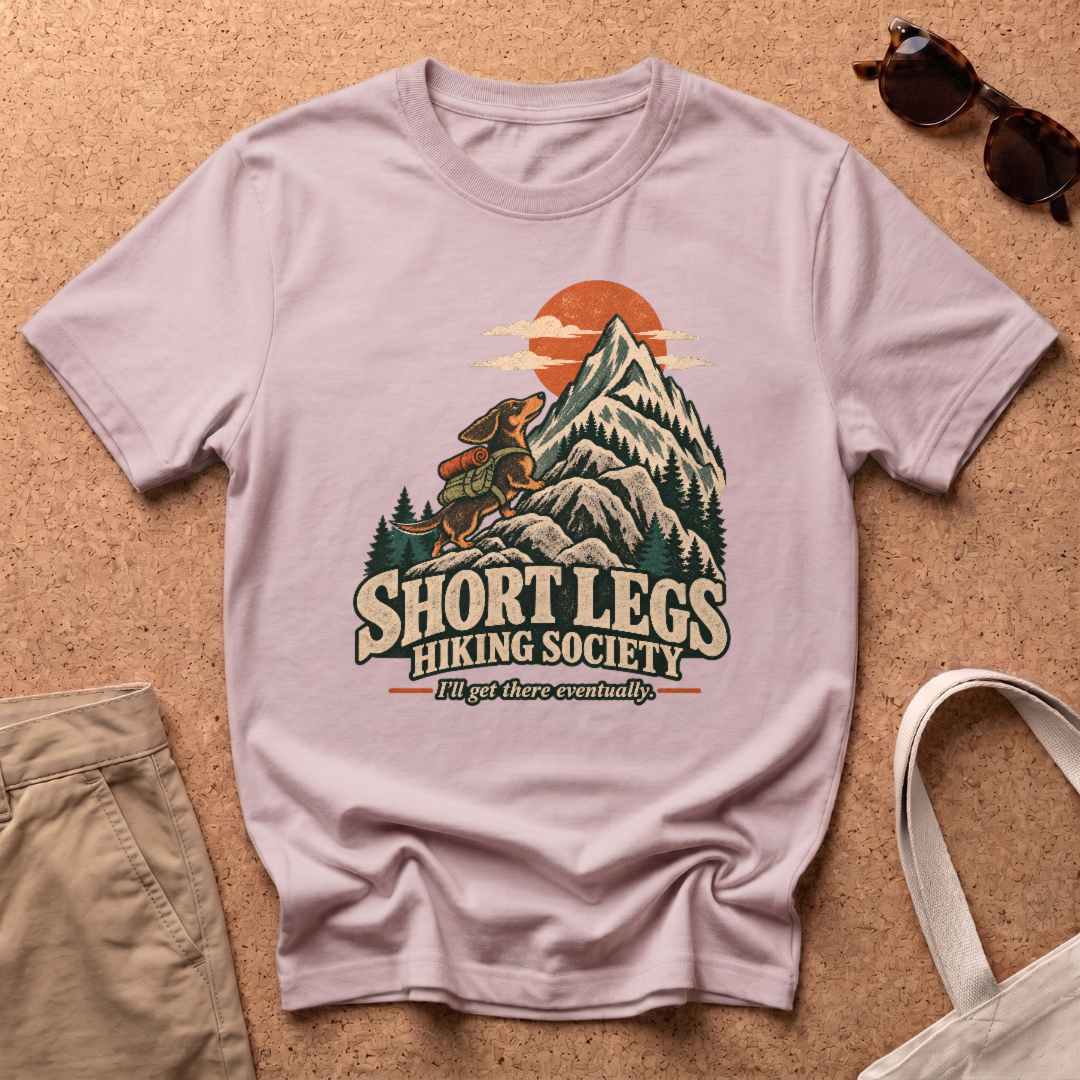 Short Legs Society T-Shirt - Light Pink