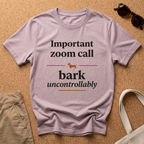 Bark Uncontrollably Text T-Shirt