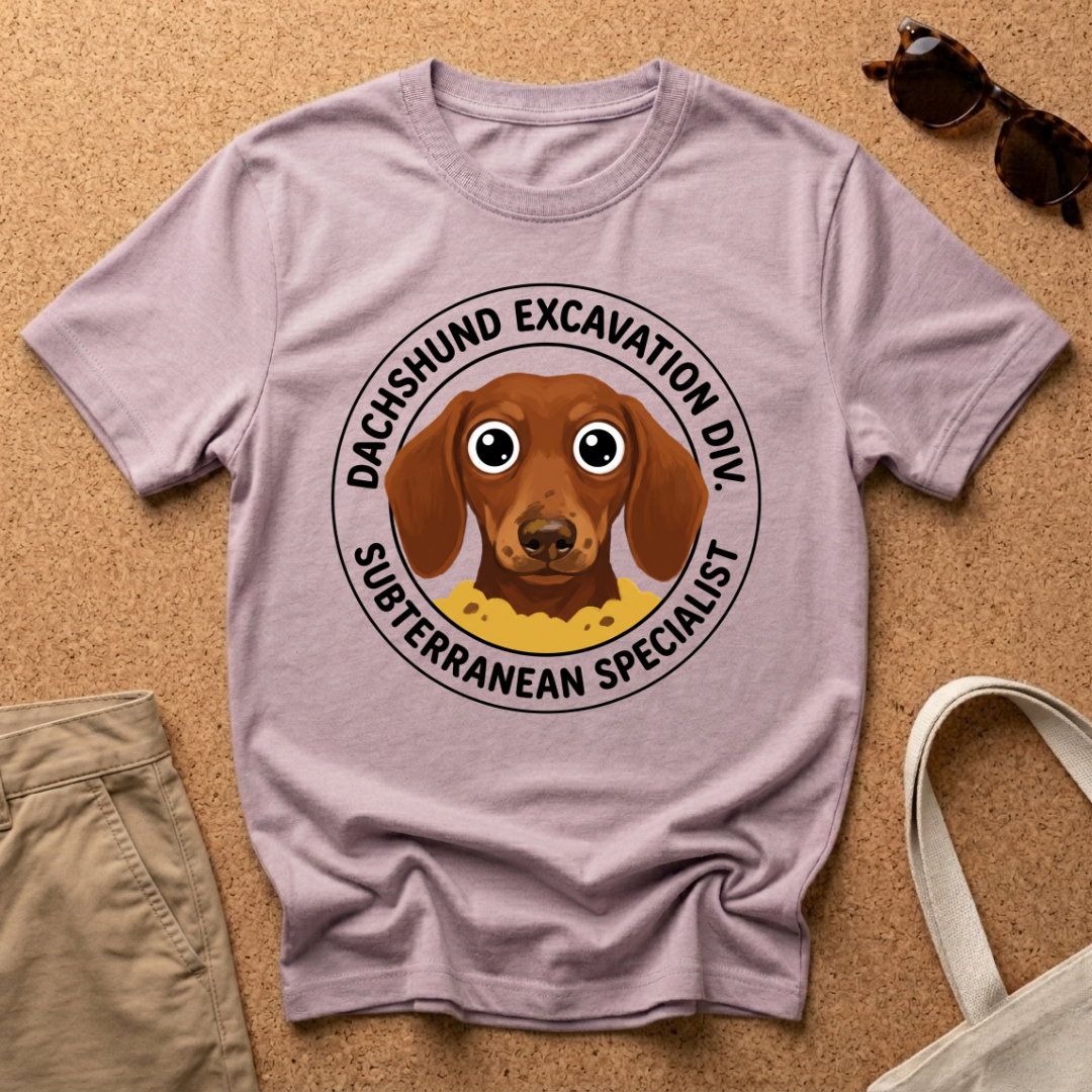 Dachshund Excavation T-Shirt