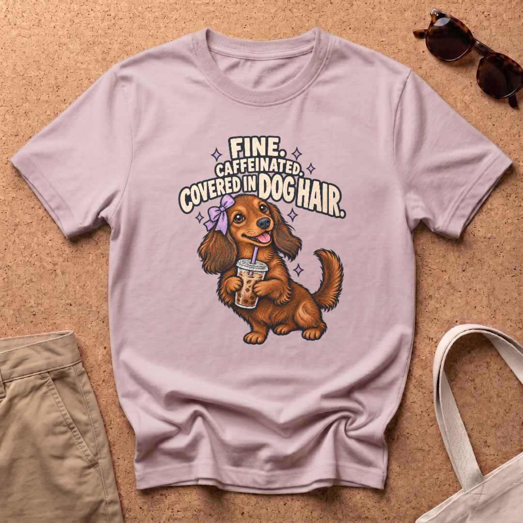 Fine Caffeinated T-Shirt - Light Pink