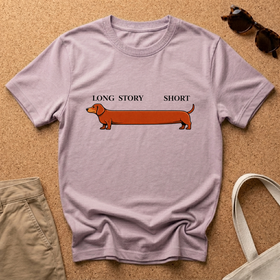 Long Story Short Long Dog T-Shirt
