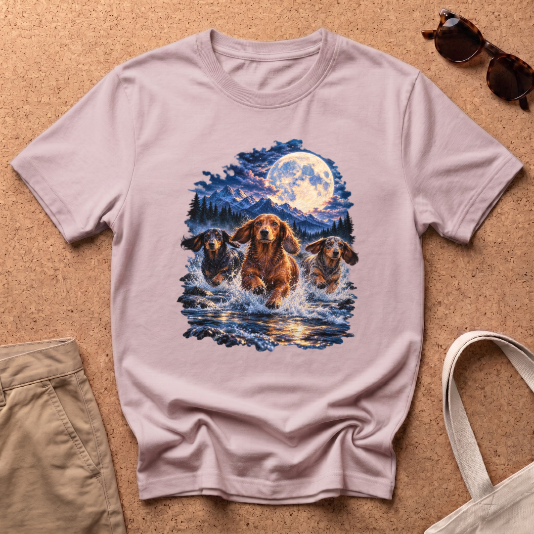 Moonlit River T-Shirt - Light Pink