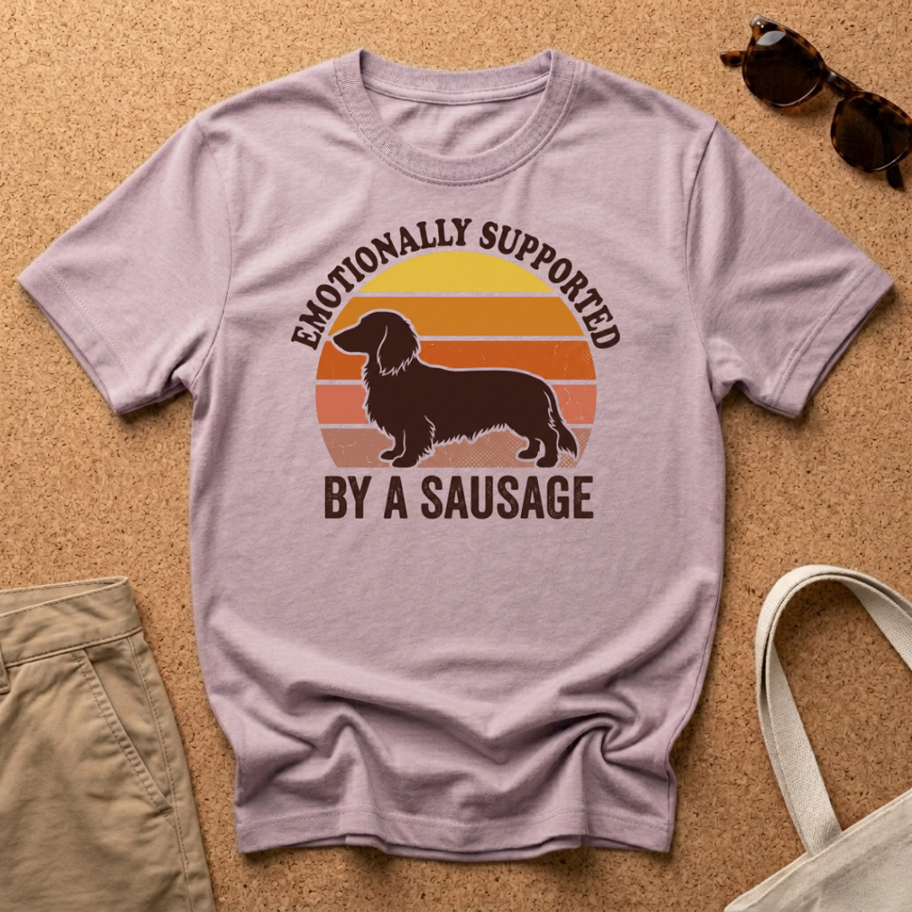 Emotionally Supported Retro T-Shirt