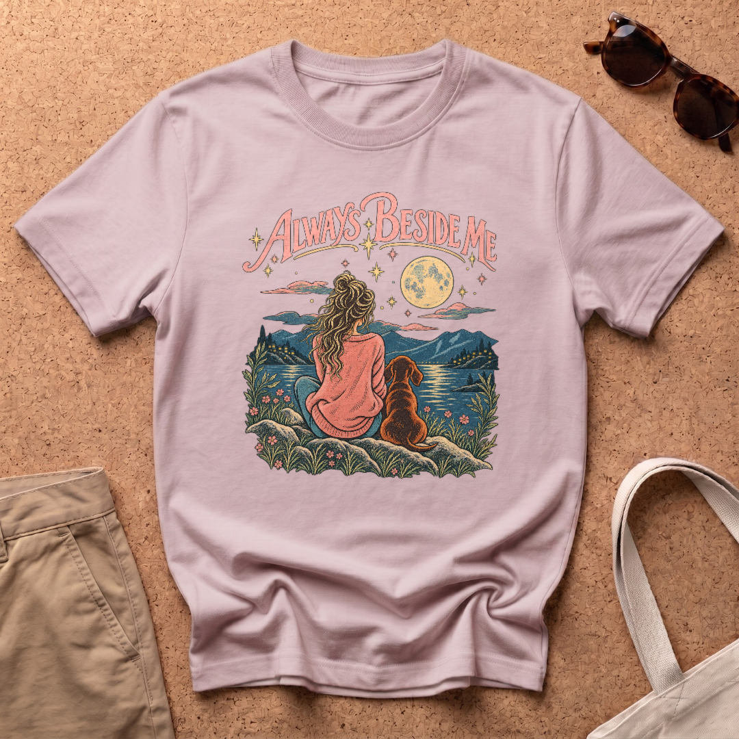 Always Beside Me T-Shirt - Light Pink
