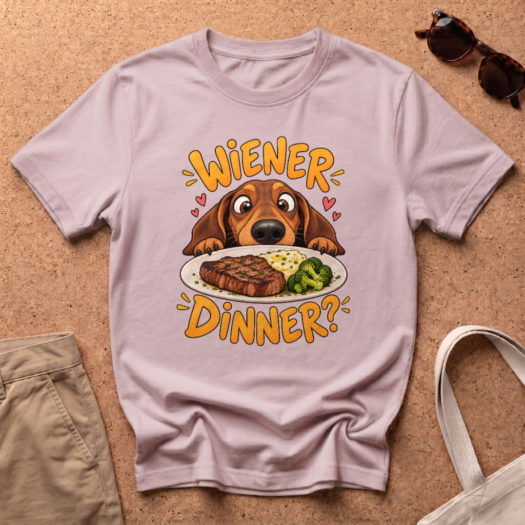 Wiener Dinner T-Shirt - Light Pink