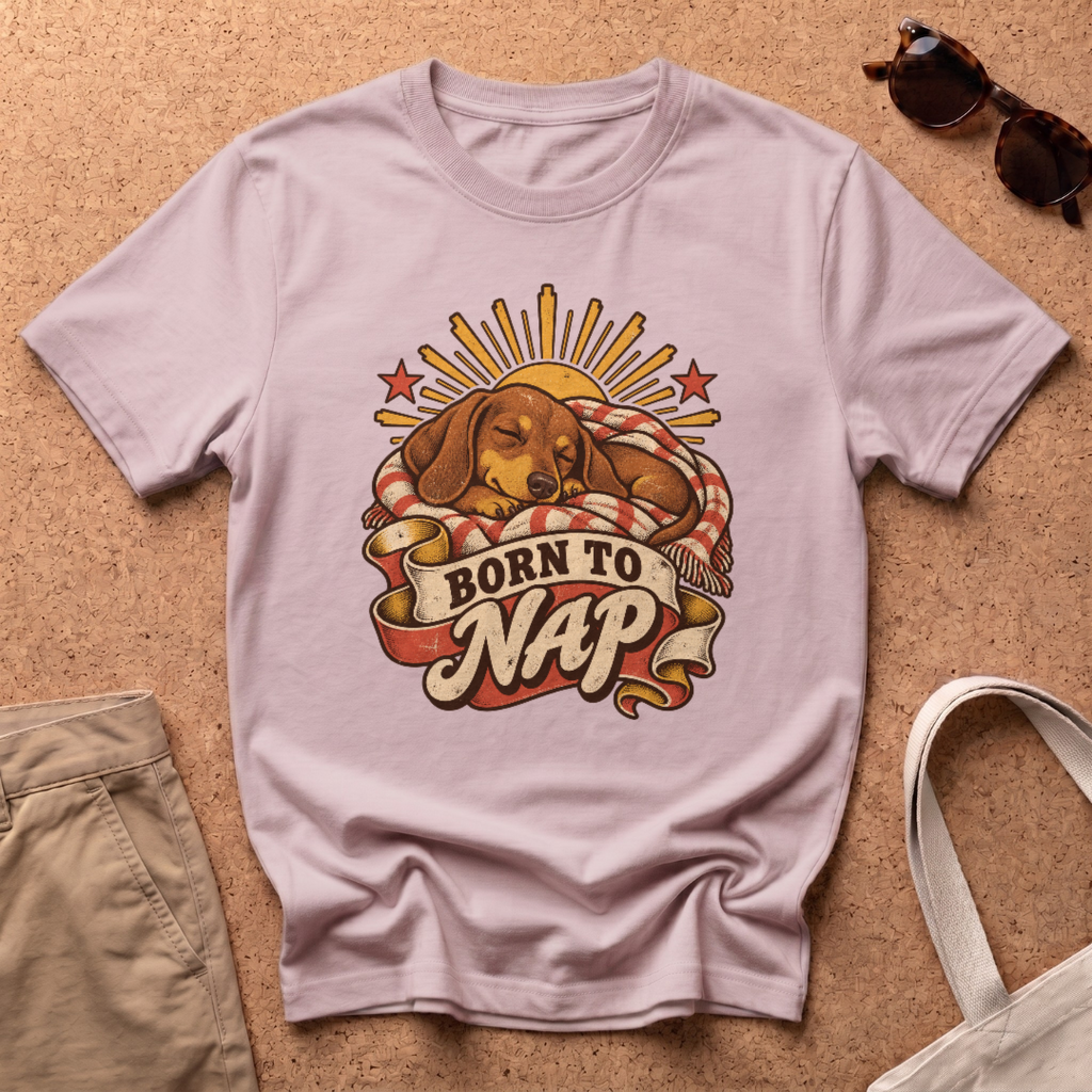 Born to Nap T-Shirt - Light Pink