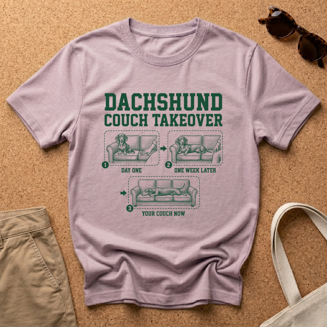 Dachshund Couch Takeover T-Shirt