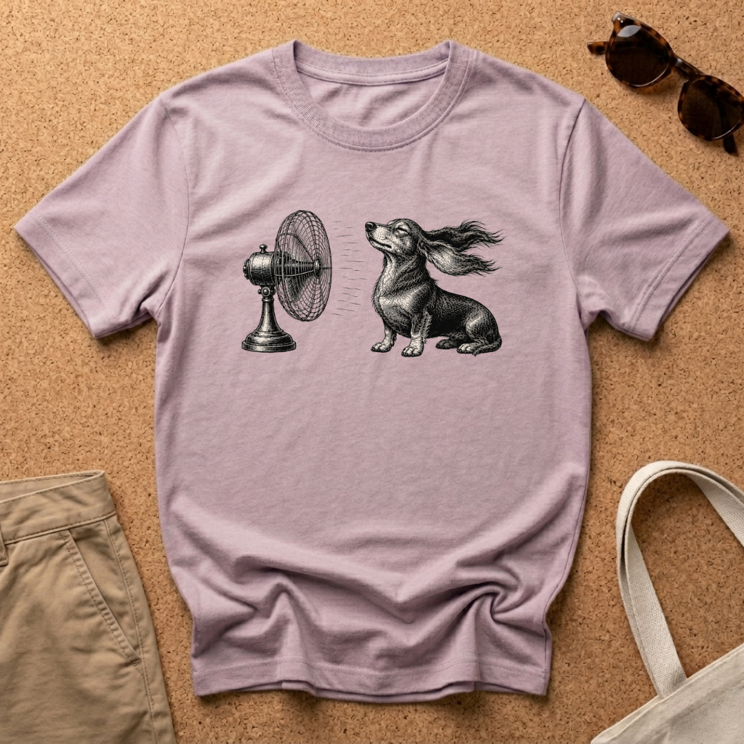 Windblown Dachshund T-Shirt