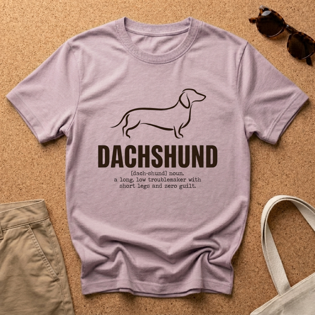 Dachshund Paint Brush T-Shirt