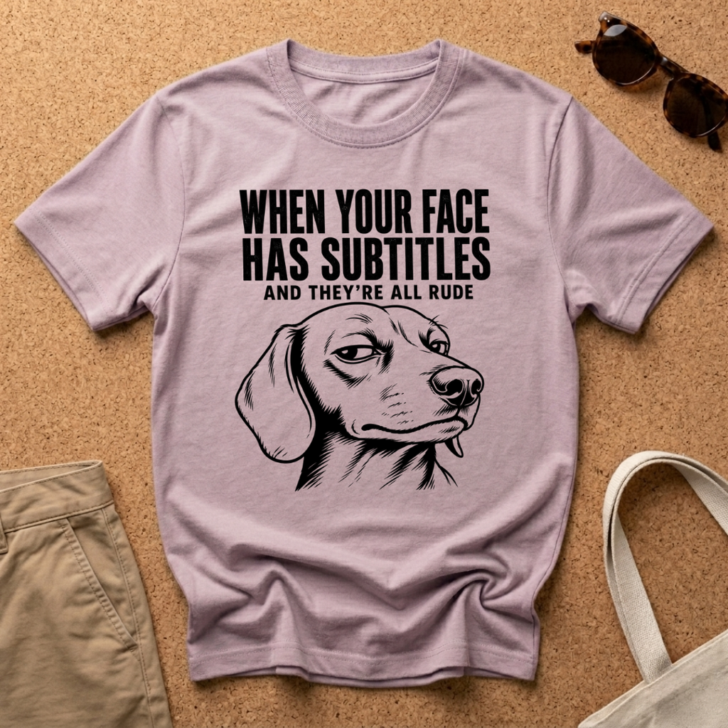Subtitles Face T-Shirt
