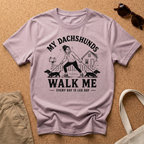 Dachshund Walks Me T-Shirt