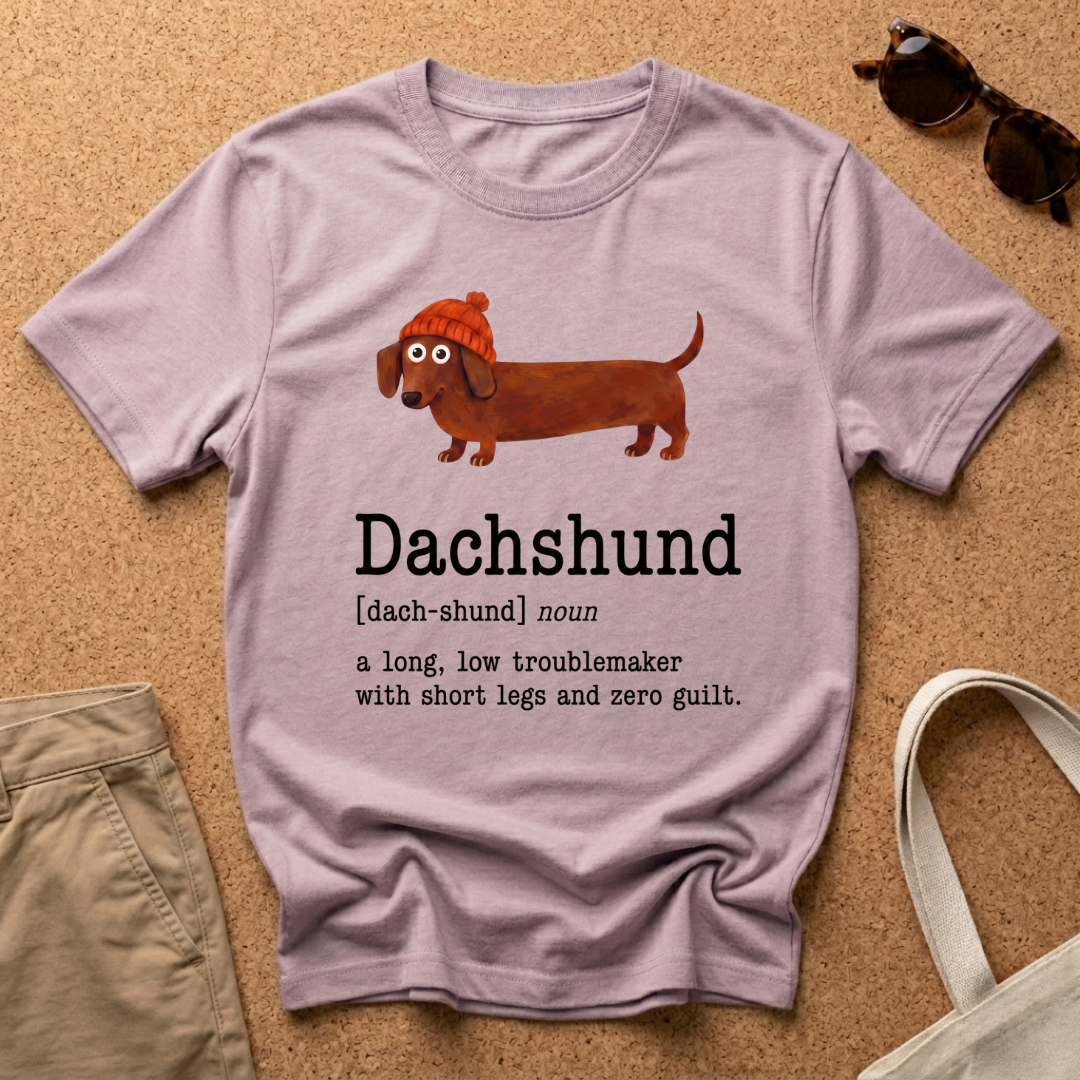 Dachshund Description Beanie T-Shirt