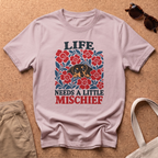 Life Mischief T-Shirt - Light Pink