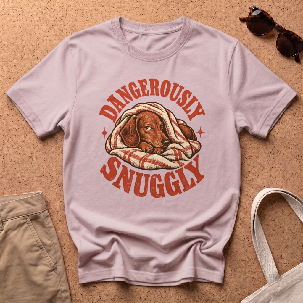 Dangerously Snuggly T-Shirt - Light Pink