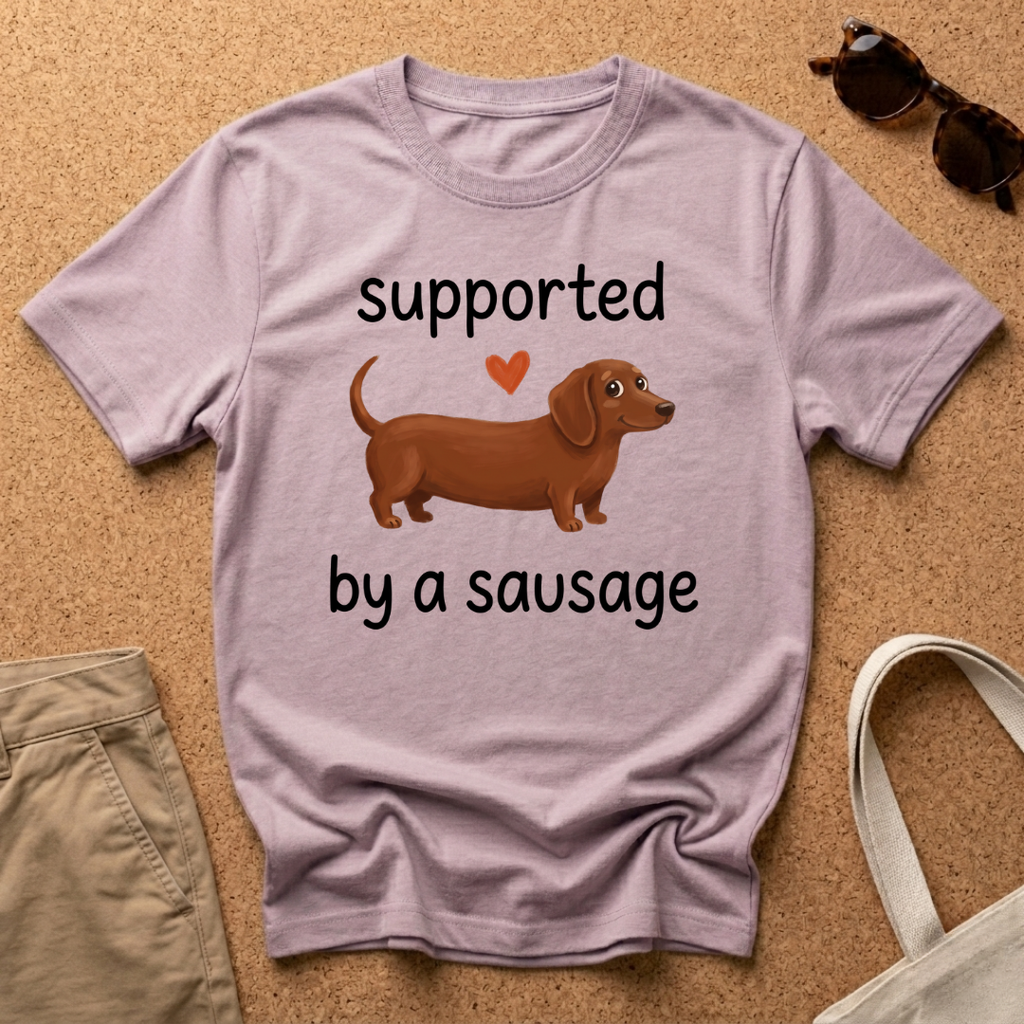 Supported Sausage Heart T-Shirt