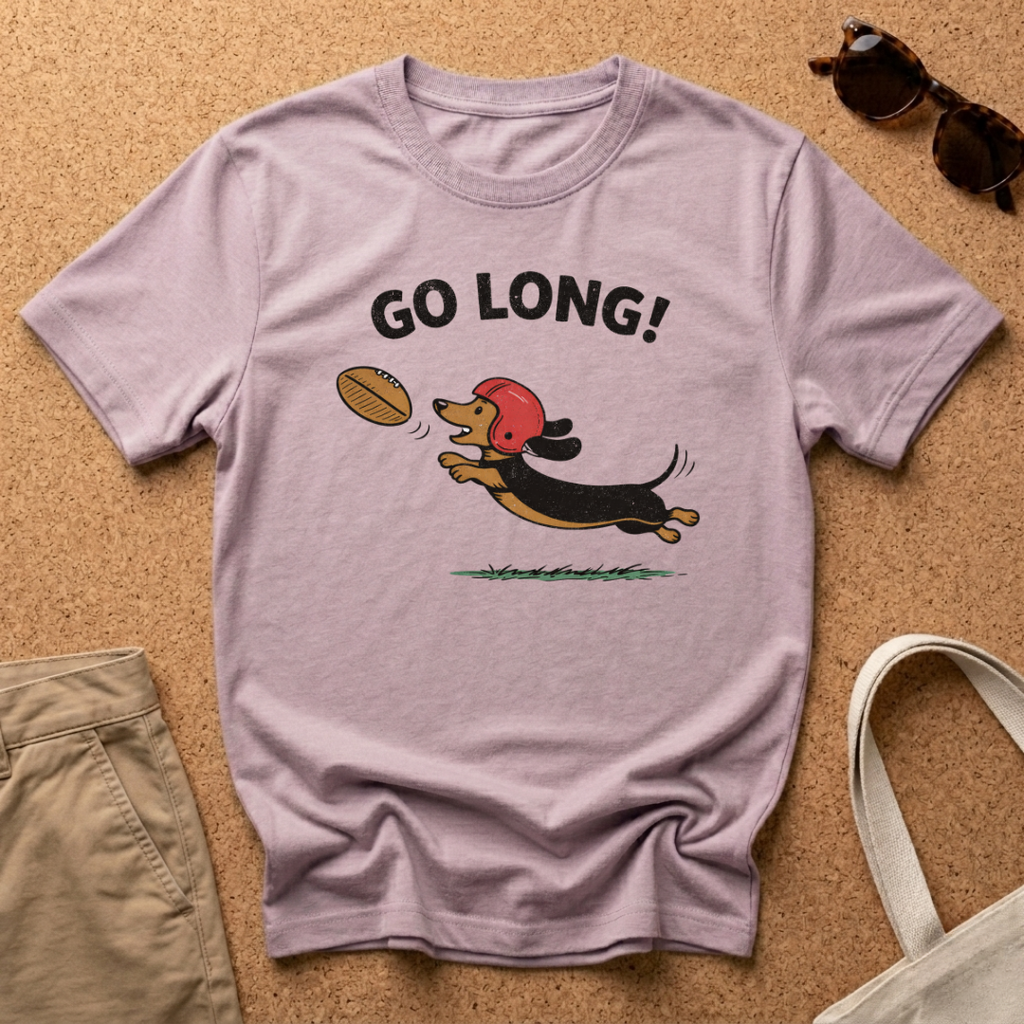 Go Long! Cartoon T-Shirt