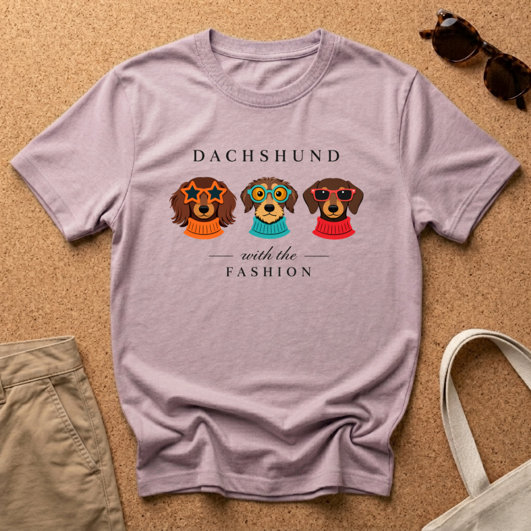 Dachshund with the Fashion T-Shirt