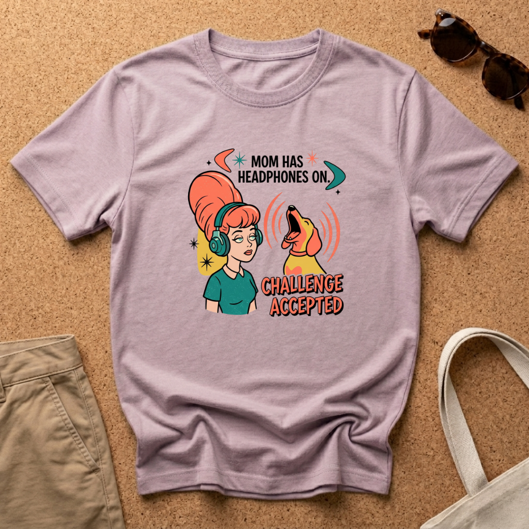 Retro Cartoon Challenge Accepted T-Shirt