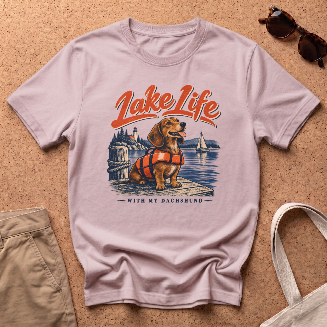 Lake Life T-Shirt - Light Pink