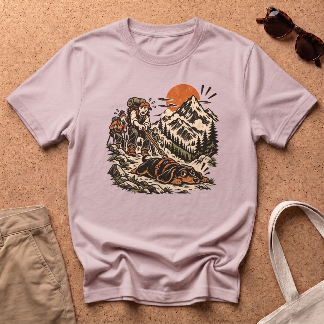 Stubborn Hike T-Shirt - Light Pink