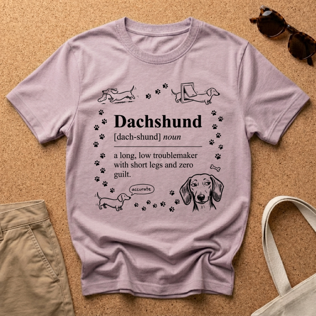 Dachshund Troublemaker Cute T-Shirt