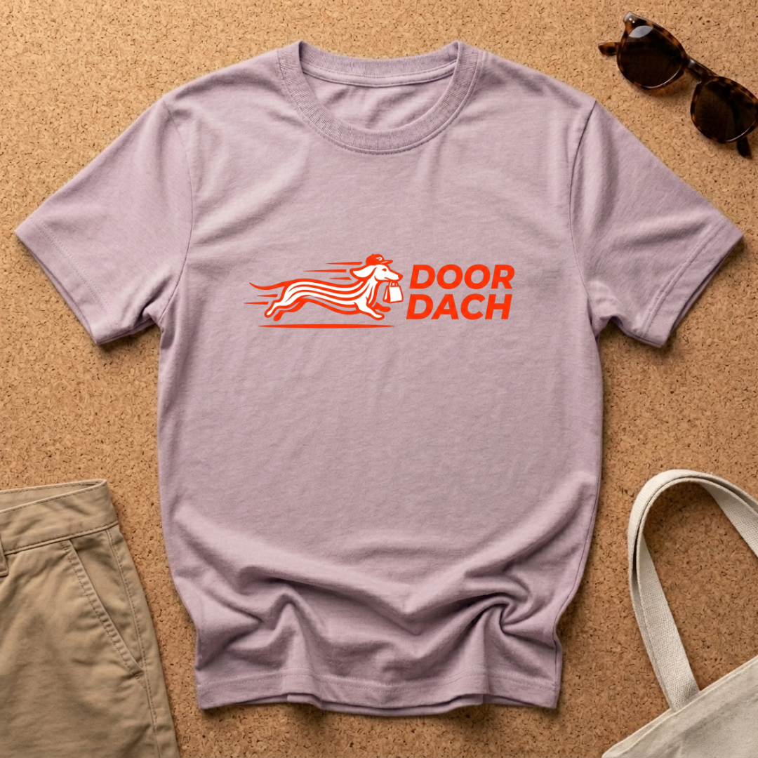 Door Dach Orange Minimal T-Shirt