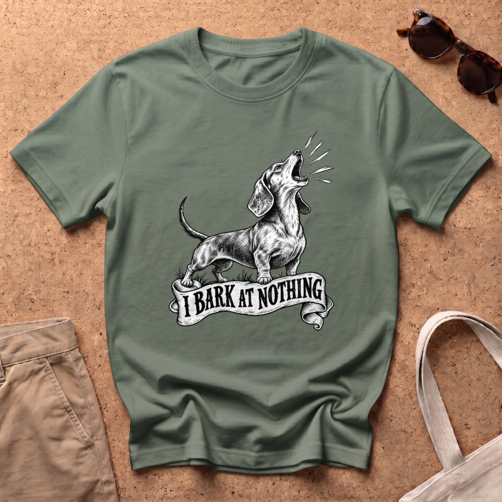 Barking Nothing T-Shirt - Military Green
