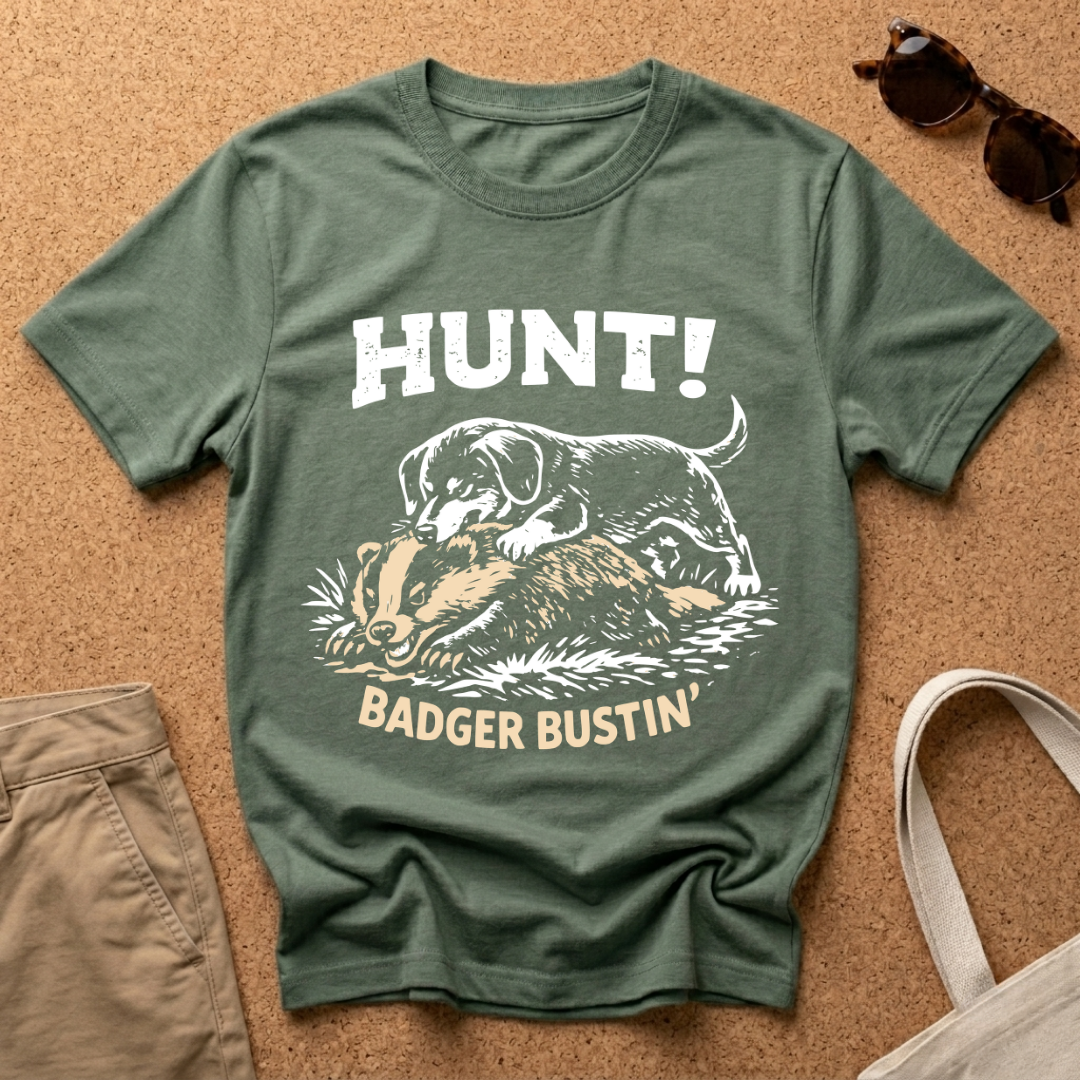 Hunt! Badger Bustin' T-Shirt