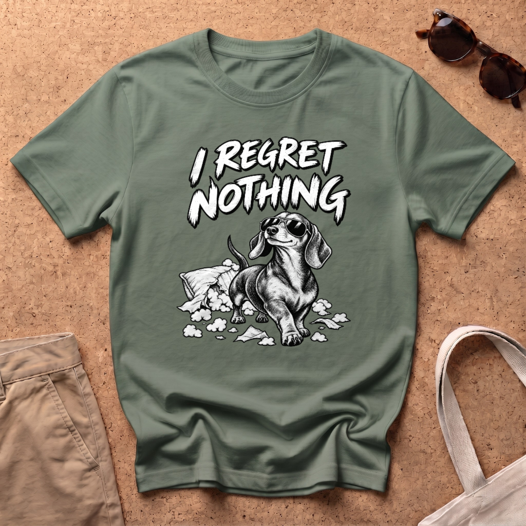 I Regret Nothing T-Shirt - Military Green