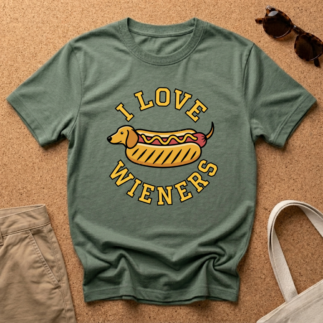Love Wieners Hotdog T-Shirt