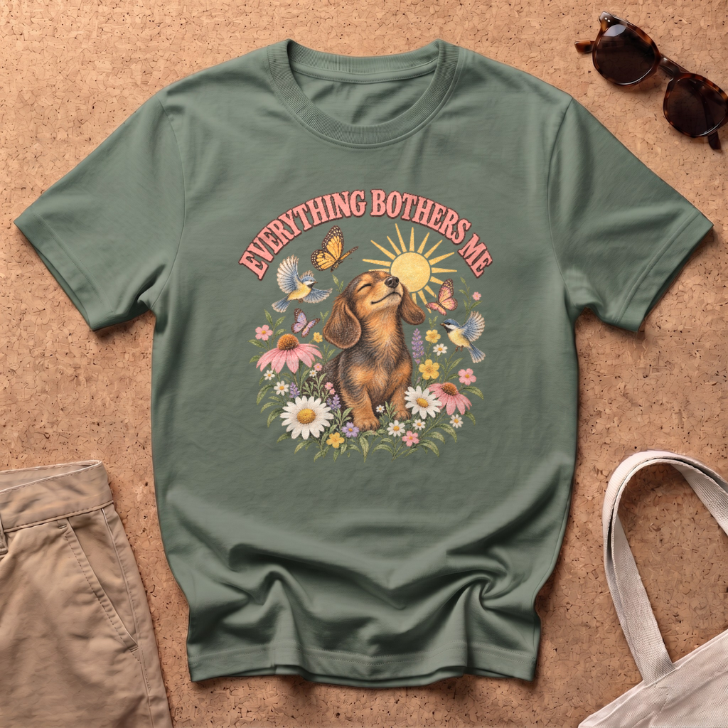Everything Bothers T-Shirt - Military Green