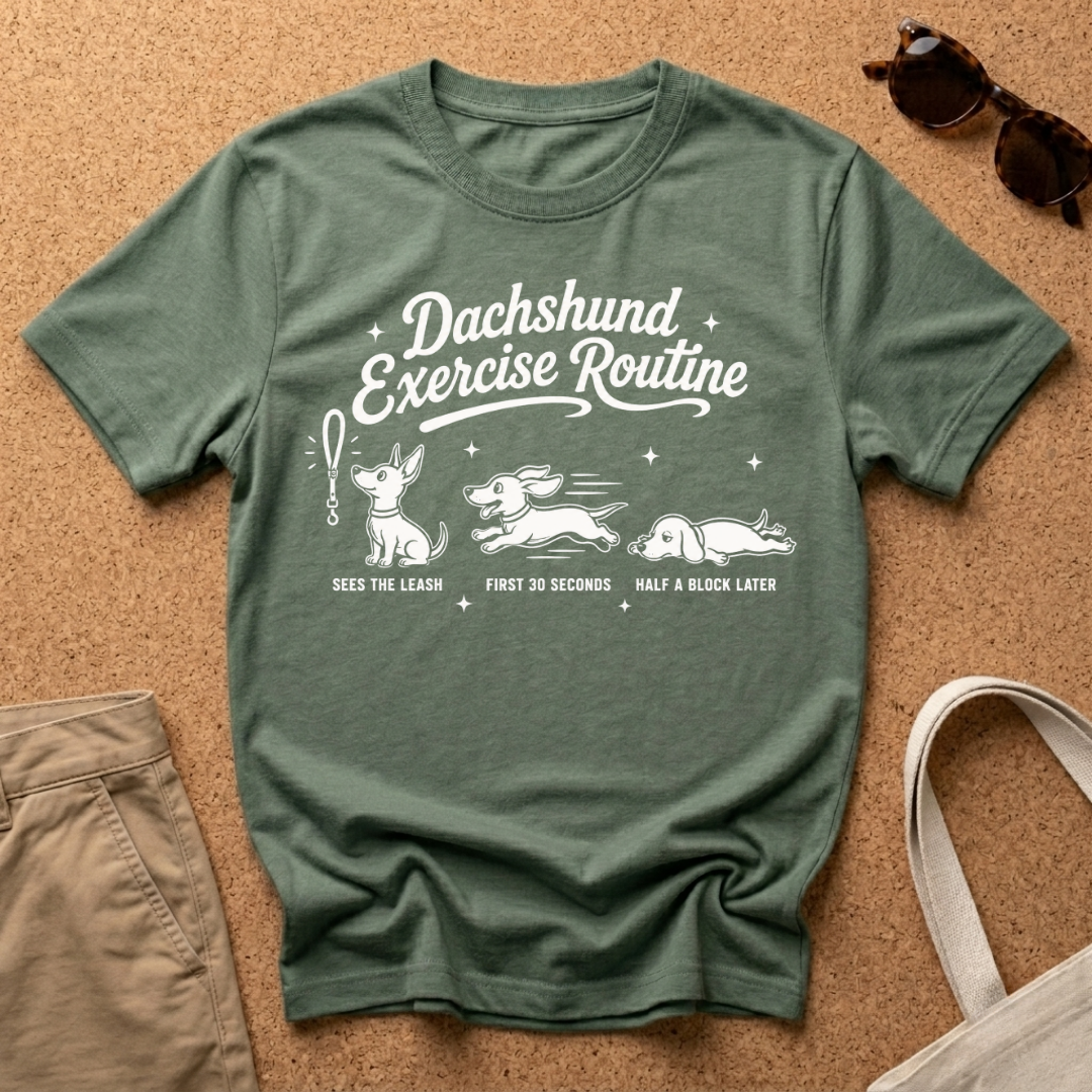 Dachshund Routine T-Shirt