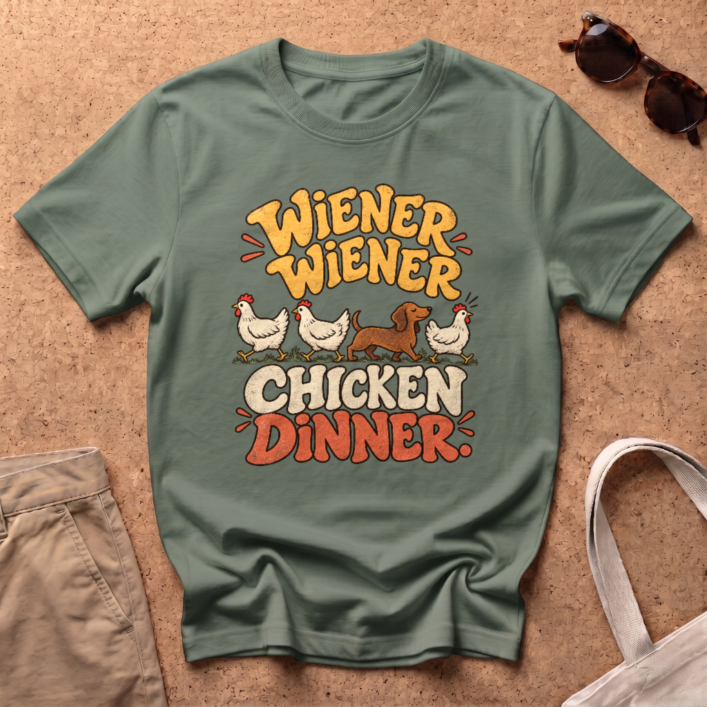 Chicken Dinner T-Shirt - Military Green