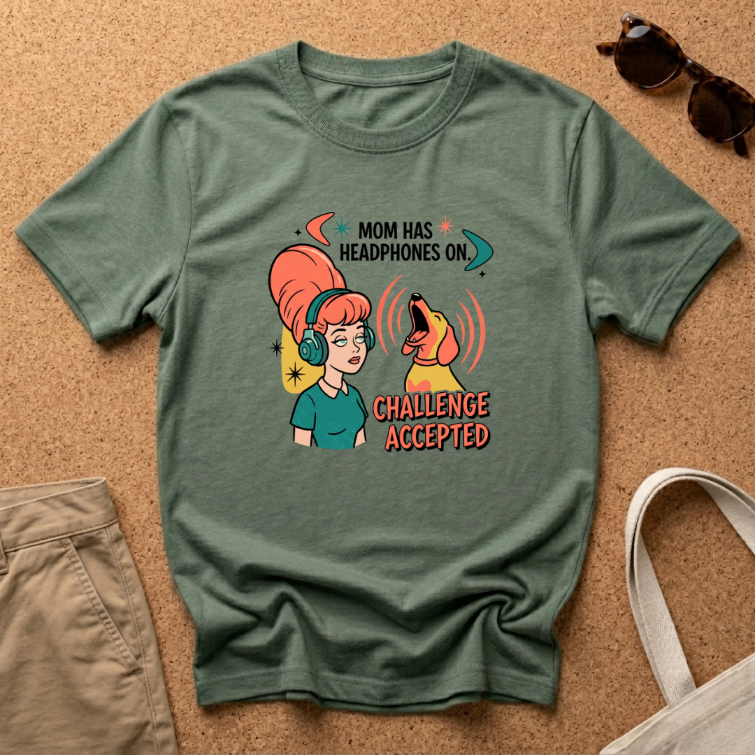 Retro Cartoon Challenge Accepted T-Shirt
