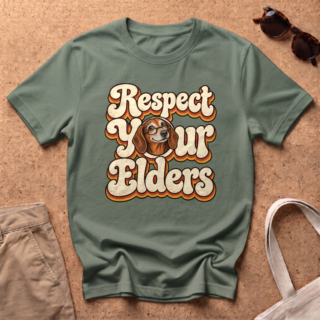 Respect Elders T-Shirt - Military Green