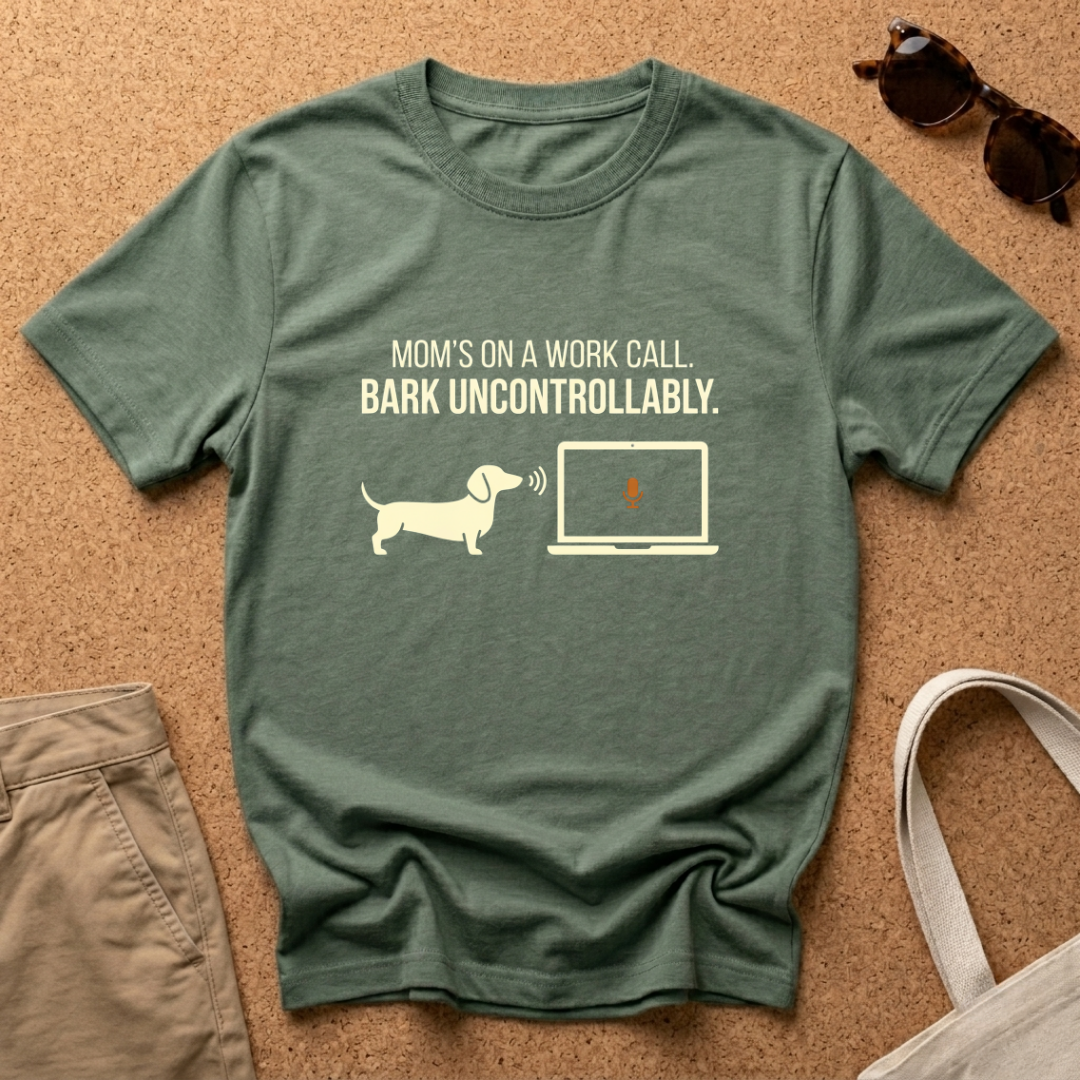 Mom's On A Work Call Minimal T-Shirt