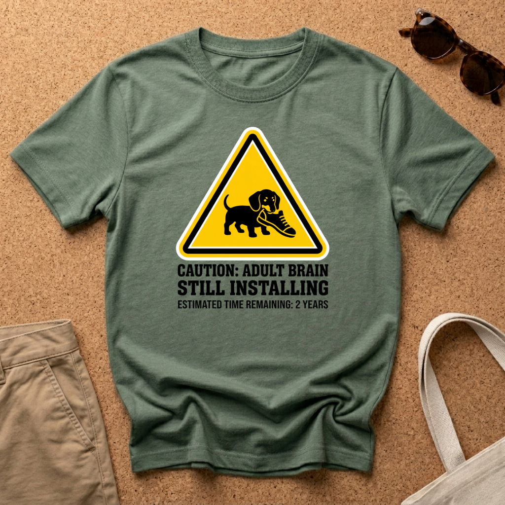 Caution Still Installing T-Shirt